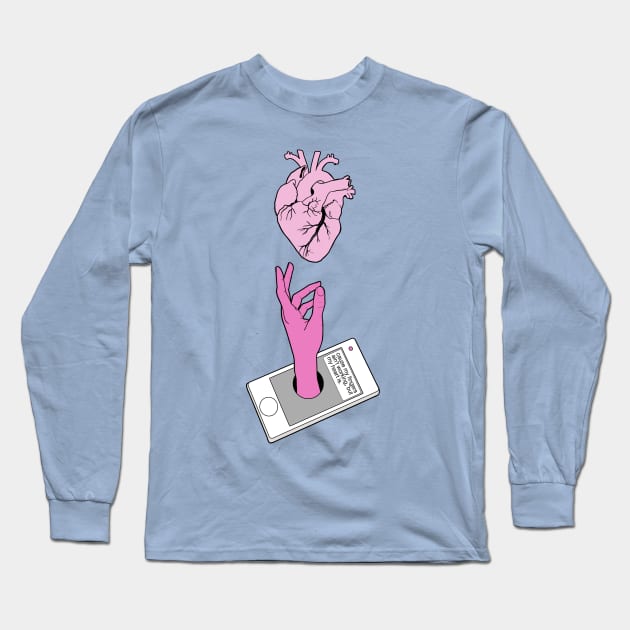 fingers ain't working Long Sleeve T-Shirt by ohnoballoons